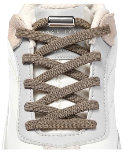 Handshop 2 Pares Cordones Elásticos de Zapatos para Niños y Adultos, Cordones Sin Atar para Zapatillas de Correr, Zapatillas Deportivas Marrón 125cm