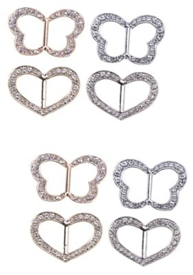 LIFKOME 8 Stück Schal Clip Kleidung Brosche Kostüm Ringe Seidenschal Verschluss Clips Kleidung Dekoration Zubehör Seidenschal Ring Clip Ringe Silber Halstuch Ring Clips