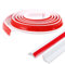 Sxutop 150 cm Barriera Doccia Ferma Acqua Soglia Doccia Autoadesiva Barriera d'Acqua in Silicone Barriera Antiallagamento Striscia Protettiva per Doccia Lavandino Cucina e Lavello (Bianco)