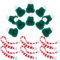Zerodeko Weihnachts-Mini-Strickmütze Schal-Set Weihnachts-Mini-Schal Und Mütze Deko Puppenkleidung Accessoire Diy Niedliches Spielzeug-