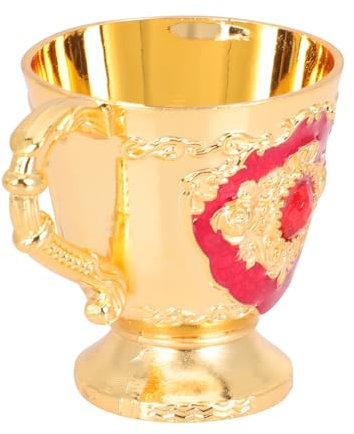 Ciieeo Copa De Vino Retro Copa De Vino De Fiesta Copa De Licor Taza De Estilo De Lujo Taza De Café Expreso Copa Europea Vintage Taza De Vino Antigua Copas De Vino Antiguas Metal
