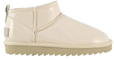 Colors of California Niedriger Stiefel aus Lack für Damen, cremeweiß, 39 EU