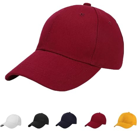 XGOPTS Basecap Kinder Baseballkappe Einfarbig Schirmmütze Kinder Verstellbare Sonnenmütze Baseball Cap Junge Mädchen Snapback Cap Outdoor Kappe