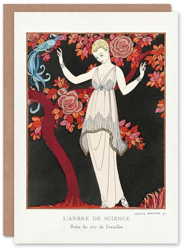 Artery8 George Barbier Art Card Tree of Science Vintage Fashion Advert