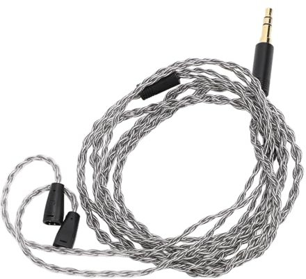 Keenso Kopfhörerkabel Ersatzlackplattierung Kupfer Kupfer IE80 IE8 3,5 -mm -Gutschein Schalldraht, Verlustlose Klangqualität für Alle 3,5 mm Schnittstellengeräte