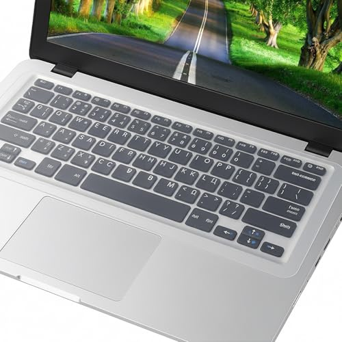 TMZELOA 2PCS transparenter tastaturschutz – Ultra dünne tastaturabdeckung aus Silikon, wasserdichte tastatur staubschutz tastatur schutzhülle, waschbarer laptop tastaturschutz für 15–17 Zoll Notebooks