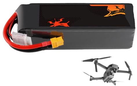 JHKJ 6S Lipo Battery 22.2V 3600mAh 5100mAh 5600mAh 6000mAh 8000mAh RC Battery for Drone Quadcopter Helicopter Airplane RC Boat Car,22.2V 3600mAh,X 60