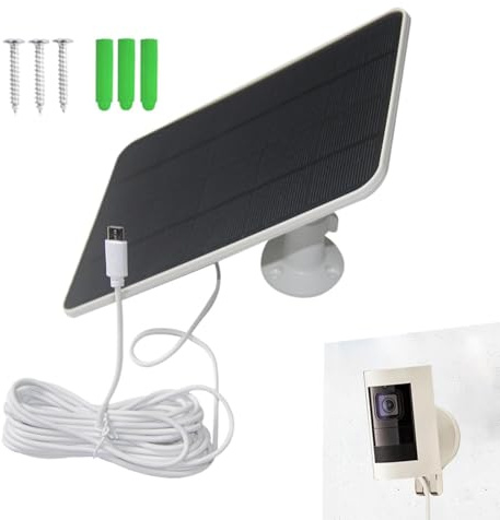 Solar Charger Ring - 20W USB C Intelligent Sensor Power Bank, Waterproof Solar Panel Generator, High Output Photovoltaic Charger | Reliable Power Source For Home Office Apartment Dorm Balcony Patio Po