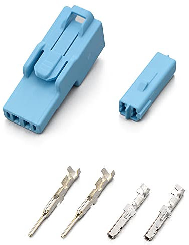 DAYTONA Stecker Set für HONDA Blinker 2-polig, hellblau