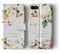 Tirita Personalised Wallet Phone Case for iPhone 7 & 8 With Card Holder – Leather Flip Case or Cover With Custom Name – Cute Personalised Gift for Women [15. Floral White Flowers English Roses]