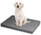 BOUTIQUE ZOO Hundematratze für Hunde | S: 66 x 56 x 6 cm | Hundesofa Hundekissen Hundematte für groß und klein | Codurastoff | Elegant | Waschbar | Farbe: Grau