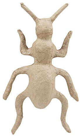 Décopatch AP165C - Figur aus Pappmaché, Ameise, Format XS, 3x9x16cm, 1 Stück