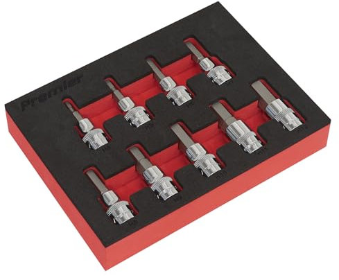 Sealey AK6240 9PC 3/8Sq Drive Hex Key Socket Bit Set - Metric
