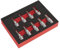 Sealey AK6240 9PC 3/8Sq Drive Hex Key Socket Bit Set - Metric