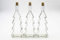 Flaschenbauer - 3 x Leere Glasflaschen 500ml Tannenbaum: Glasflaschen mit Korken verwendbar als kleine Flaschen zum Befüllen, Leere Schnapsflaschen 500ml, Weihnachtsgeschirr, Inklusive Etikett