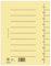 DONAU 8610001-25 100er Pack Trennblätter, Farbe: Hellbraune/ Karton-Register überbreit Aus Recycling-Karton 250 g/qm mit Linienaufdruck für DIN A4 4-Fach Lochung Trennlaschen Trennblätter Ordner