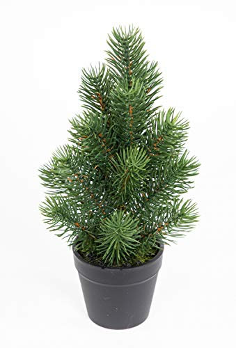 Mini Tannenbaum im Topf 26cm DP künstlicher Weihnachtsbaum Kunststoff 100% PE Tanne Spritzguss