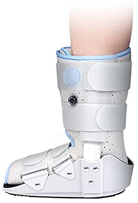 WILLQ Kurze Fußorthese einstellbare Kurze Schiene für Frakturen Nach Bändern und Sehnen Op Verstauchungen und Achillessehnenreparaturen Zum Ersetzen von Traditionellen Gips Aus Harz,Lager