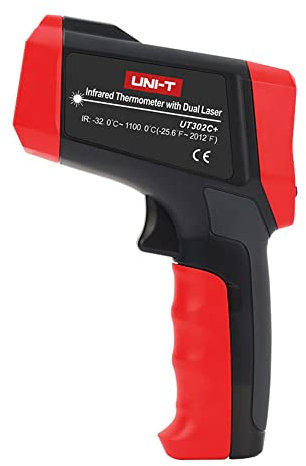 UNI-T UT302C+ Professional Infrared Thermometer CE/RoHS -32℃~1100℃ accuracy ≥0℃: ±1.5℃ or ±1.5%; <0℃: ±(1.5℃+0.1℃/℃)