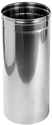 Stainless Steel Stove Pipe - Chimney Flue Liner - Rigid Multi Fuel - Size: 4, 5”, 6, 7, 8. (150mm / 6 (L -330mm))