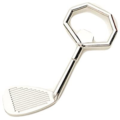 ARFUKA Décapsuleur sur le thème du golf – Décapsuleur de bière et soda en acier inoxydable argenté Accessoires de bar pour homme et femme Argenté