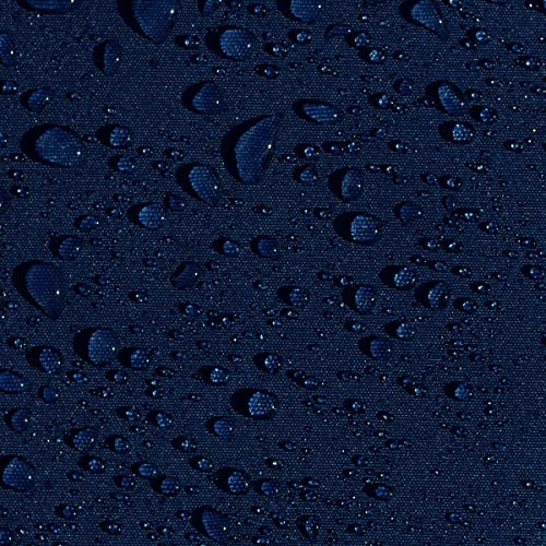 AQUA DENVER Wasserdichter Polyester Stoff Reißfest für Vordächer, Zelte, Outdoorbekleidung, Garten Meterware Farbpalette (Marineblau)