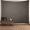 EHOMERY 3D Wandteppich Wandtuch Vintage Klein Grau Minimalismus-Thema Einfarbiger Stil Wandbehang XXL Hochauflösend Wanddekoration Orient 300X260Cm