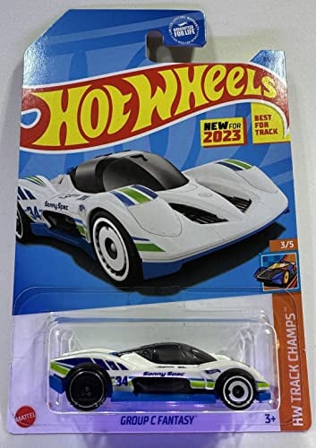 Hot Wheels - Group C Fantasy - HW Track Champs 3/5 - Neu für 2023 - Mint/NrMint Schiffe Luftpolsterfolie verpackt in einer Box