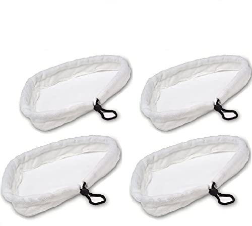 VOANZO 4PCS Panni di Ricambio Lavabili per Pulizia a Vapore Triangolare per Scopa a Vapore Vileda