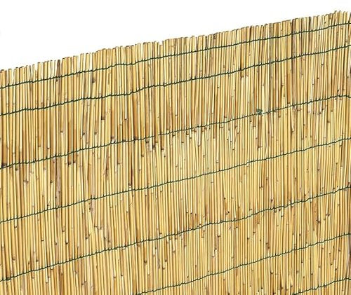 Virsus Arella in canna di Bambù 3775, Recinzione Ombreggiante in bamboo naturale, Stuoia Frangivento e Frangivista per Decorazioni e Coperture, per Giardino, Balcone, Gazebo (150x300 cm)