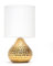Aigostar Tischlampe aus Keramik, Vintage Tischleuchte mit Stoffschirm, E14 Fassung, max.40W, Moderne Nachttischlampe, Nachtlicht für Schlafzimmer, Wohnzimmer, Büro (ohne Leuchtmittel) - H235mm