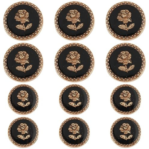 GORGECRAFT 20 Stück Emaille-Anzugknöpfe Im Vintage-Stil 17 mm Und 22 mm 1 Löcher Anker Antikes Metall Nähen Mantelknöpfe Für Blazer Anzüge Sportmäntel Uniformen Jacken Pullover Kleidung Zubehör