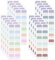 Kleberegisterkarten, 240 Stück Selbstklebend Page Markers Index-Tabs Seitenmarkierungen Page Markers Tabs Seitenmarker Tabs Haftnotizen Buch-Tabs Klebezettel Beschriften für Dokumente Bücher Tagebuch