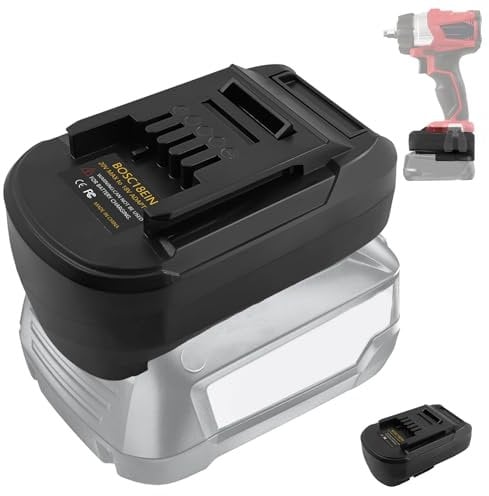 BOSC18EIN Adaptateur convertisseur pour batterie Bosch PBA 18 V vers outil électrique Einhell BOSC18EIN Adaptateur de batterie pour batterie Bosch Home and Garden 18 V Convertisseur vers pour outil