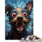 Adult Puzzle Game Very Happy Naughty Dog Puzzles for Adults Kids Cardboard Puzzles Sustainable Puzzle for Adults | Games for Family Fun & Game Night （26x38cm）