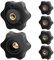 Caianwin 6 Pièces Ecrou à PoignéE En éToile M6 DiamèTre ExtéRieur 32mm Vis MoletéE Filetage Moleté Bouton De Serrage Pour Machines Et éQuipements, Meubles, Machines-Outils, Appareils De Fitne