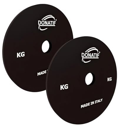 DONATIF 2 Microloads 2kg Weight Plates 28 mm, Set of 2 Micro Load Weight Discs Gym Steel, Small Plate Professional Barbell Weights, Fitness Home Gym