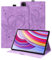 Auslbin Custodia per Xiaomi Redmi Pad Pro 12.1 2024 Cover, Pelle Goffrata Farfalla PU con Funzione di Supporto, Flip Tab Cover per Xiaomi Poco Pad, Viola