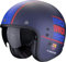 Scorpion Belfast Evo FC Barcelona Jethelm, blau matt/rot, L (58/59)