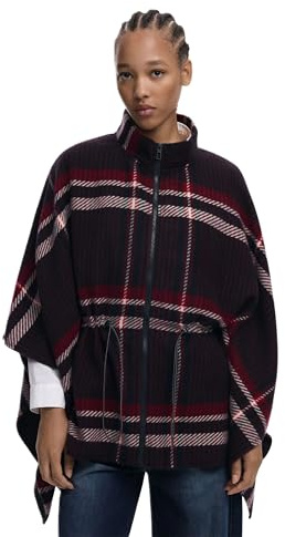 DESIGUAL PONCHO DONNA NERO