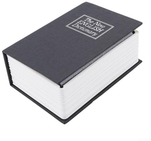 Secretive Geldkassette im Buchstil mit Zahlenschloss zum Schutz Ihrer Gegenstände (schwarz)