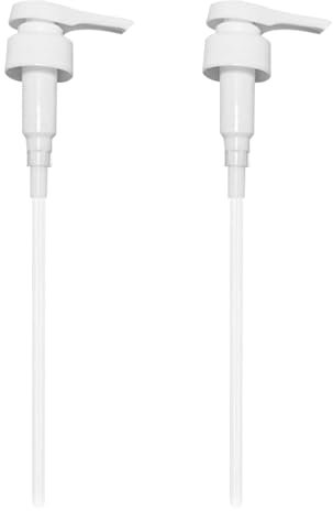 2Pack 5 Litre Pump Dispenser Fits,with Adjustable Tube Shampoo Dispenser Bottle Dose,for Top Soap Liquid Refill Bottles Sauce Sprayer Dispensour Conditioner Detergent Dispensers Syrup Oil Bottle-Top