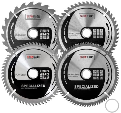 Saxton TCT Circular Blade 165mm Compatible with Milwaukee (15.87mm Ring) – Pack D
