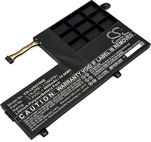 TECHTEK Battery 4600mAh compatible with [Lenovo] Yoga 510, Yoga 510-14AST, 510-14IKB, YOGA 510-14IKB 80YM, 510-14IKB-80VB004DGE, YOGA 510-14IKB-80VB004RMJ, 510-14IKB-80VB008NGE, 510-14ISK 80S700GLGE