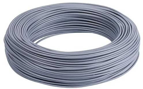 Cavo Elettrico Unipolare FS17, Isolante, Blu, 100 Metri, 1,5 mm, per Impianti Casa e Aziende Edili (Grigio)