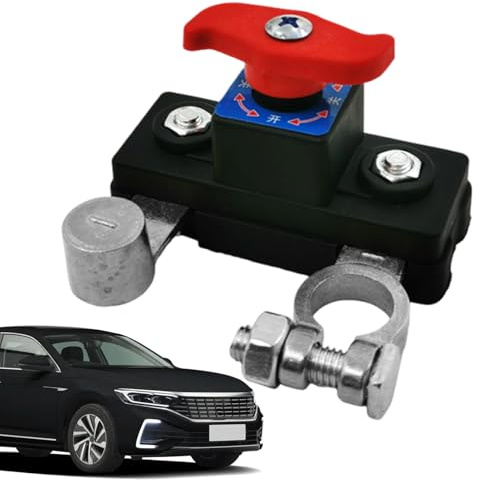 Batterie-Abschaltsteuerung – 12-V-24-V-Kfz-Schalter, Hochleistungsanschluss, Stromtrennvorrichtung, Sicherheitstrennschalter | Abschaltsteuerung für Motorboote, Boote, Wohnmobile, LKWs, Schiffe, Fahrz