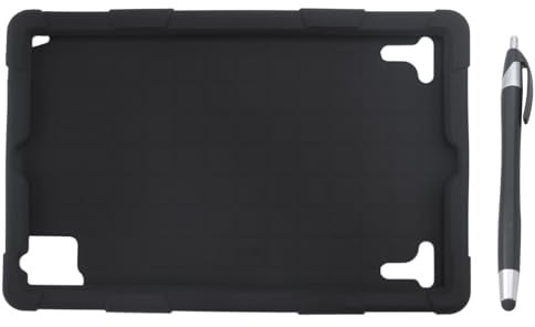 yeraa 10,1 Pouces éTui pour Tablette éTui en Silicone Support pour Tablette éTui pour Tablette Universel Support RéGlable avec Stylo Capacitif