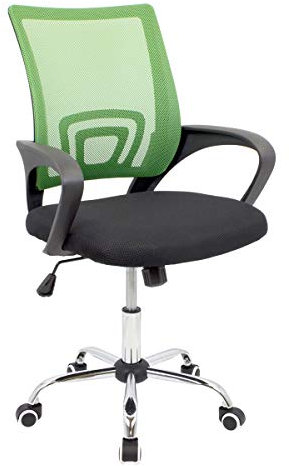 Cashoffice - Silla de Escritorio Ergonómica, Silla de Oficina Giratoria con Respaldo Transpirable (Verde)