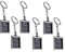 BESTOYARD 6 Stücke Mode Bilderrahmen Schlüsselanhänger Metall Foto Keychain für Paar und Familie (Rechteck)