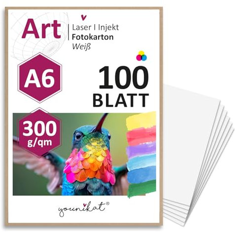 younikat Vielseitige Blanko Postkarten zum Selbstgestalten I DIN A6 I 300 g/qm I 100er Set DIY Grußkarten weiß I zum Beschreiben Bemalen Gestalten I dv355